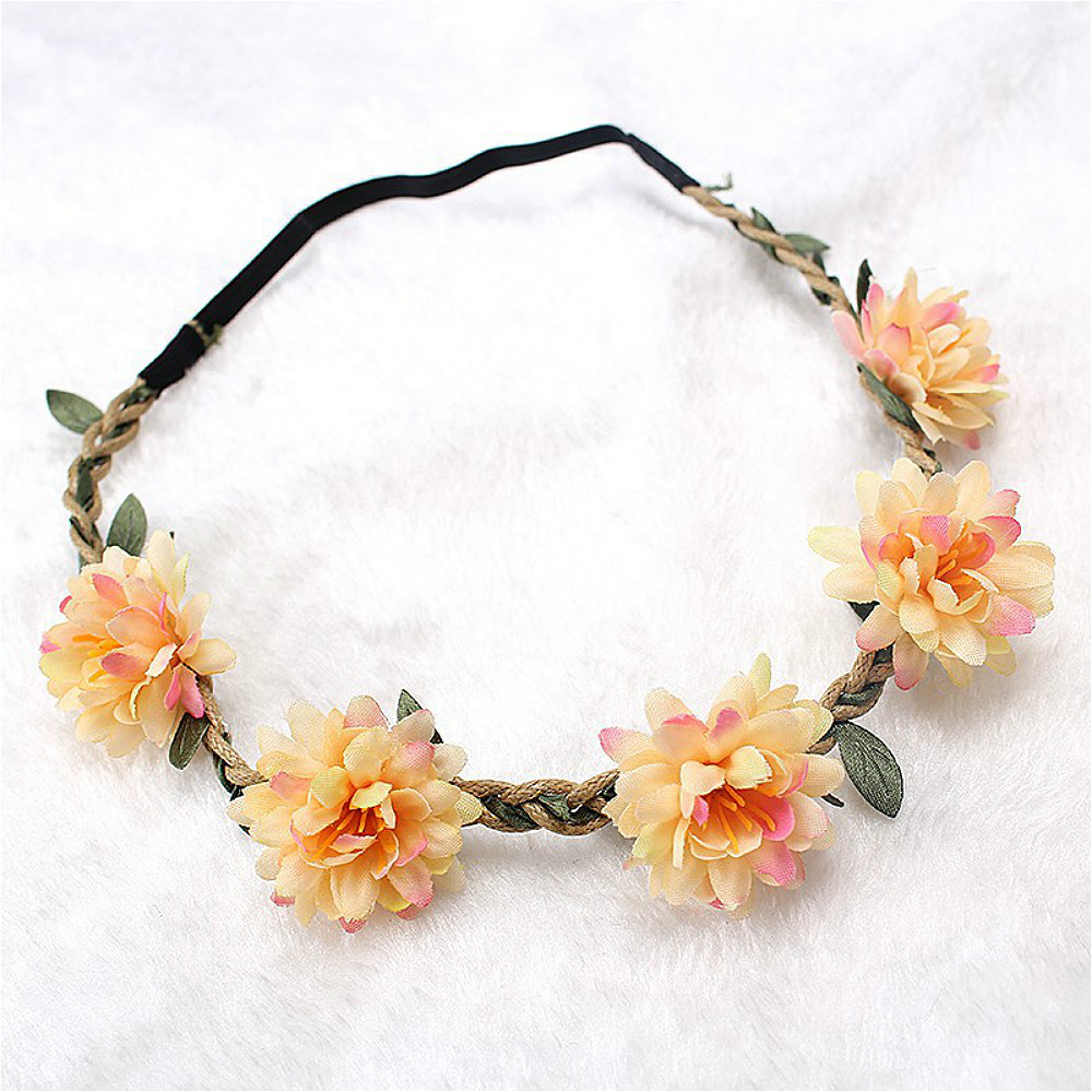 Wedding Arch Flower - Boho flor headband para mulheres, Headwear