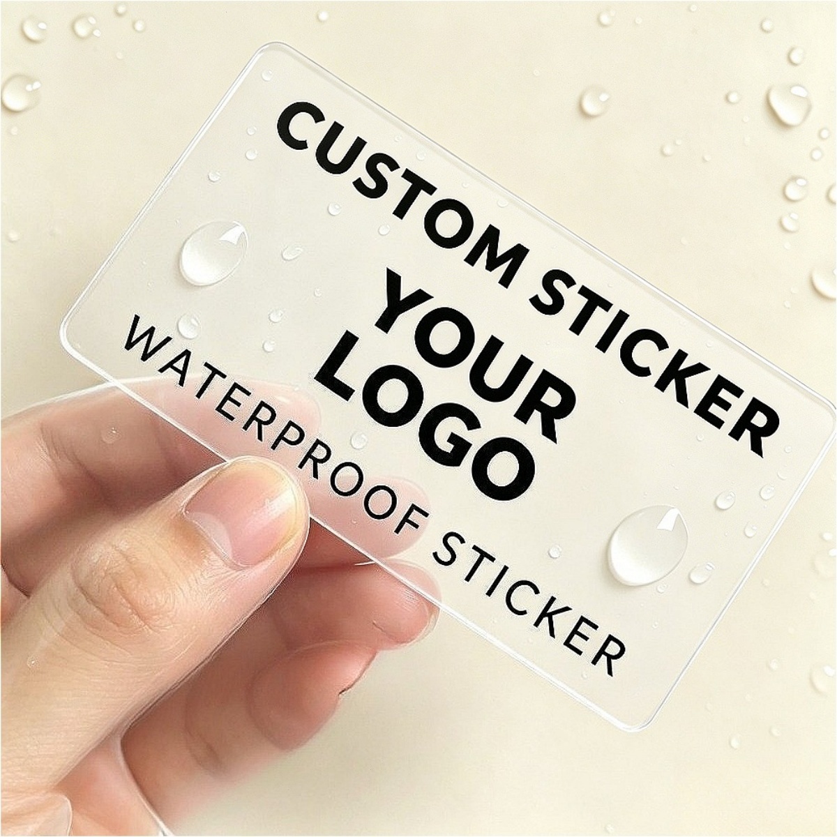Wedding Packaging - 1 Adesivo de Texto Retangular Personalizado
