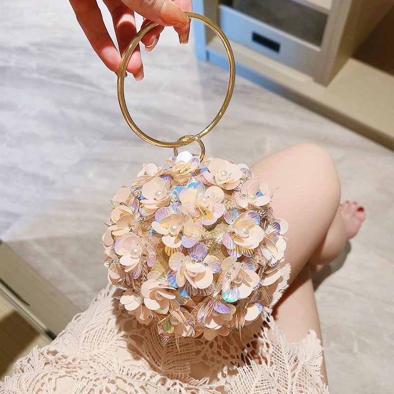 Wedding Vendor - Mini bolsa de noite com flores