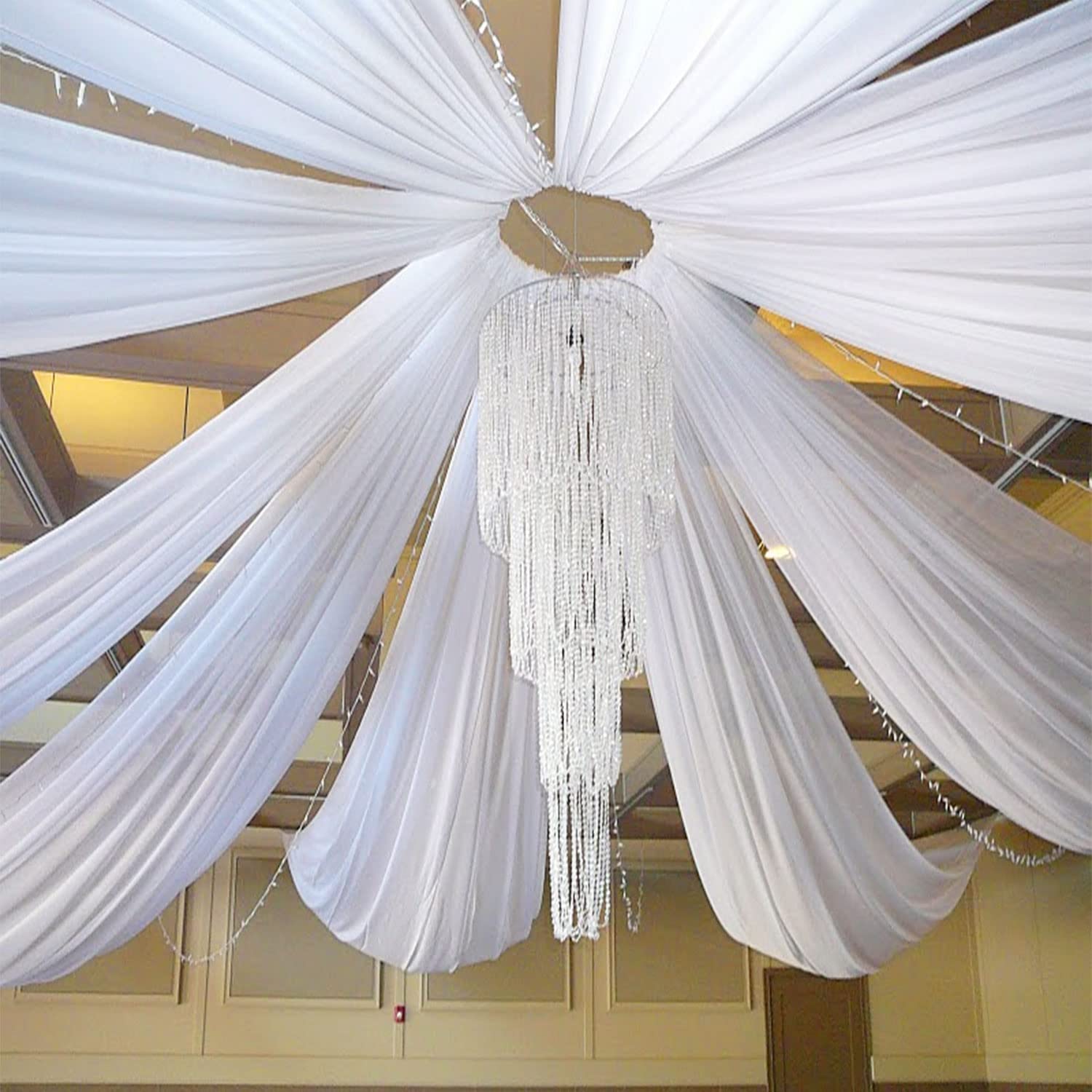 Wedding Backdrop Curtain - Arco de casamento teto cortina decoração