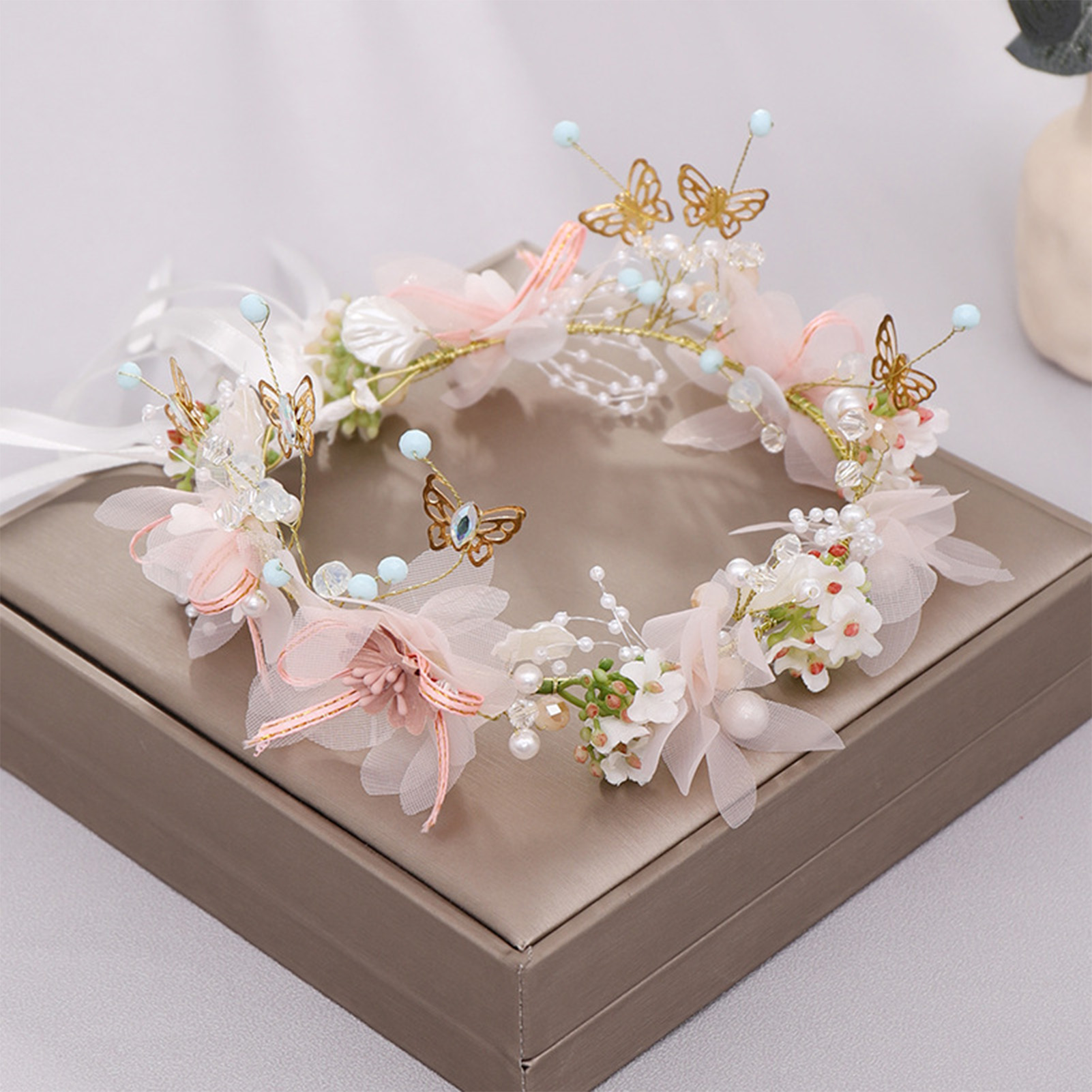 Wedding Arch Flower - Tiara de Flores para Mulheres e