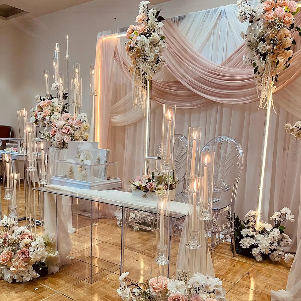 Atacado de luxo personalizado  - Wedding Backdrop Curtain avaliação e preço