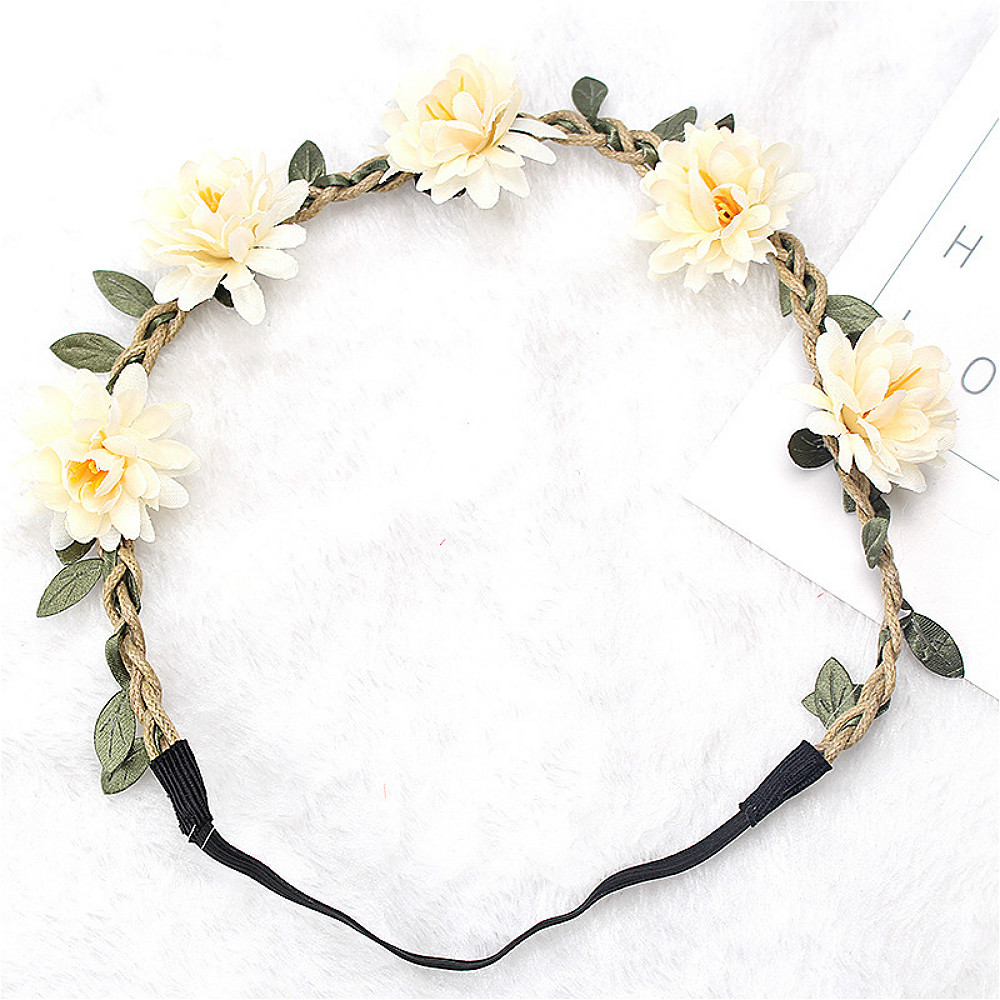 Boho flor headband para mulher - Wedding Arch Flower avaliação e preço