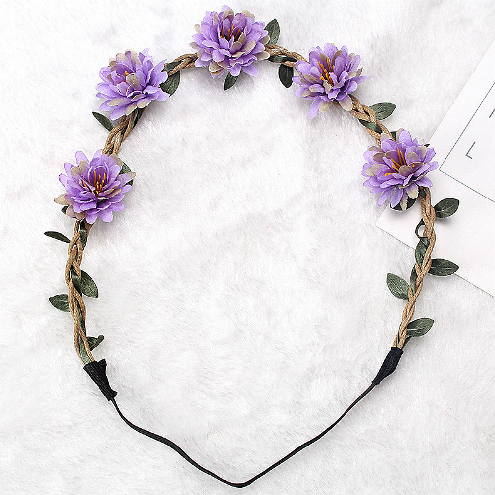 Boho flor headband para mulher - Wedding Arch Flower avaliação e preço