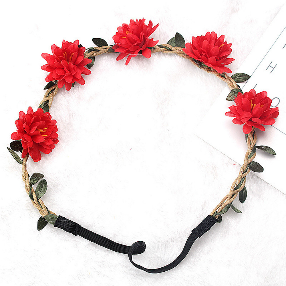 Boho flor headband para mulher - Wedding Arch Flower avaliação e preço