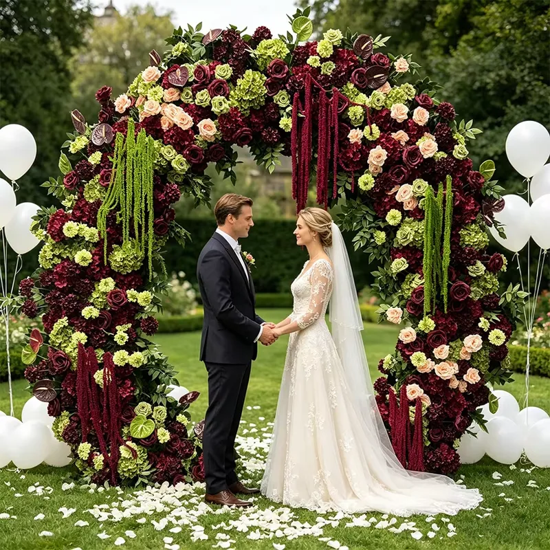 Arco de Casamento com Franjas  - Wedding Arch Flower avaliação e preço