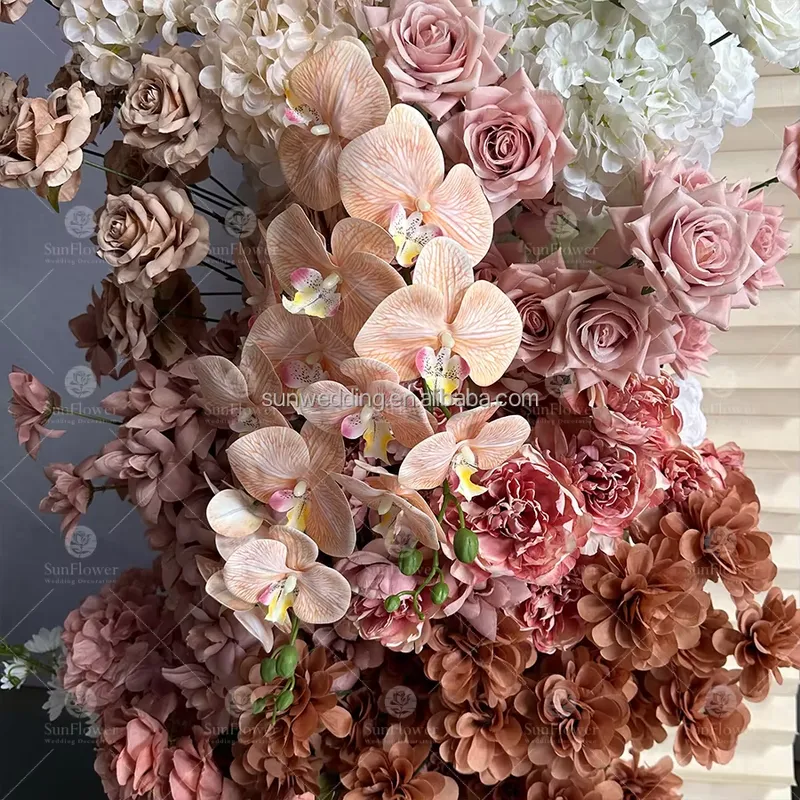 Arco de Flores de Seda com Est - Wedding Arch Flower avaliação e preço