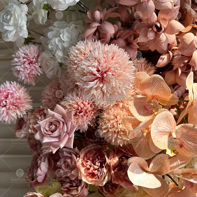 Arco de Flores de Seda com Est - Wedding Arch Flower avaliação e preço
