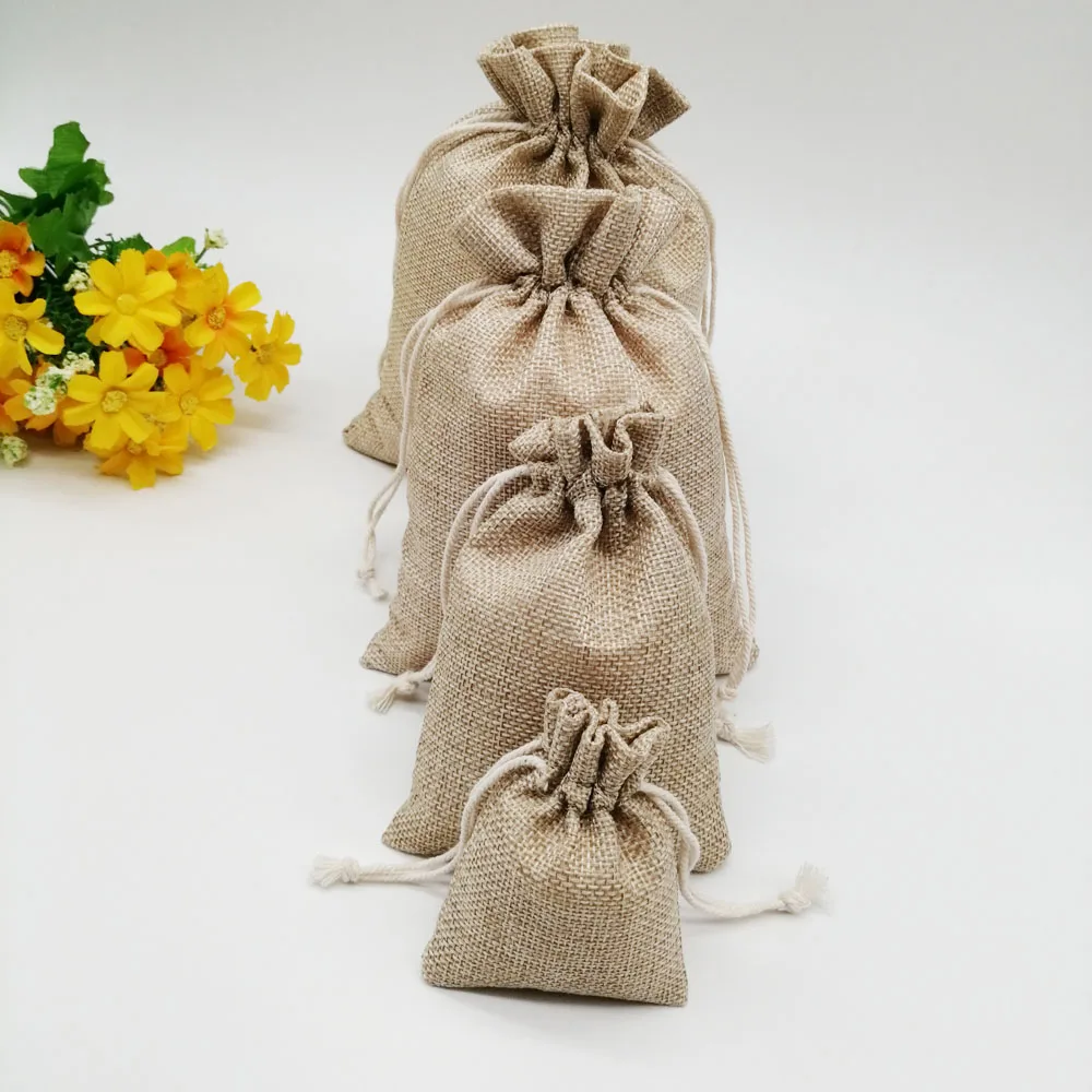 7x9cm saco de hessian de natal - Wedding Solution avaliação e preço