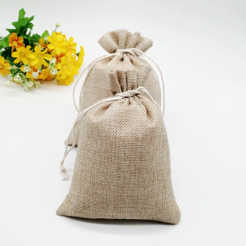 7x9cm saco de hessian de natal - Wedding Solution avaliação e preço