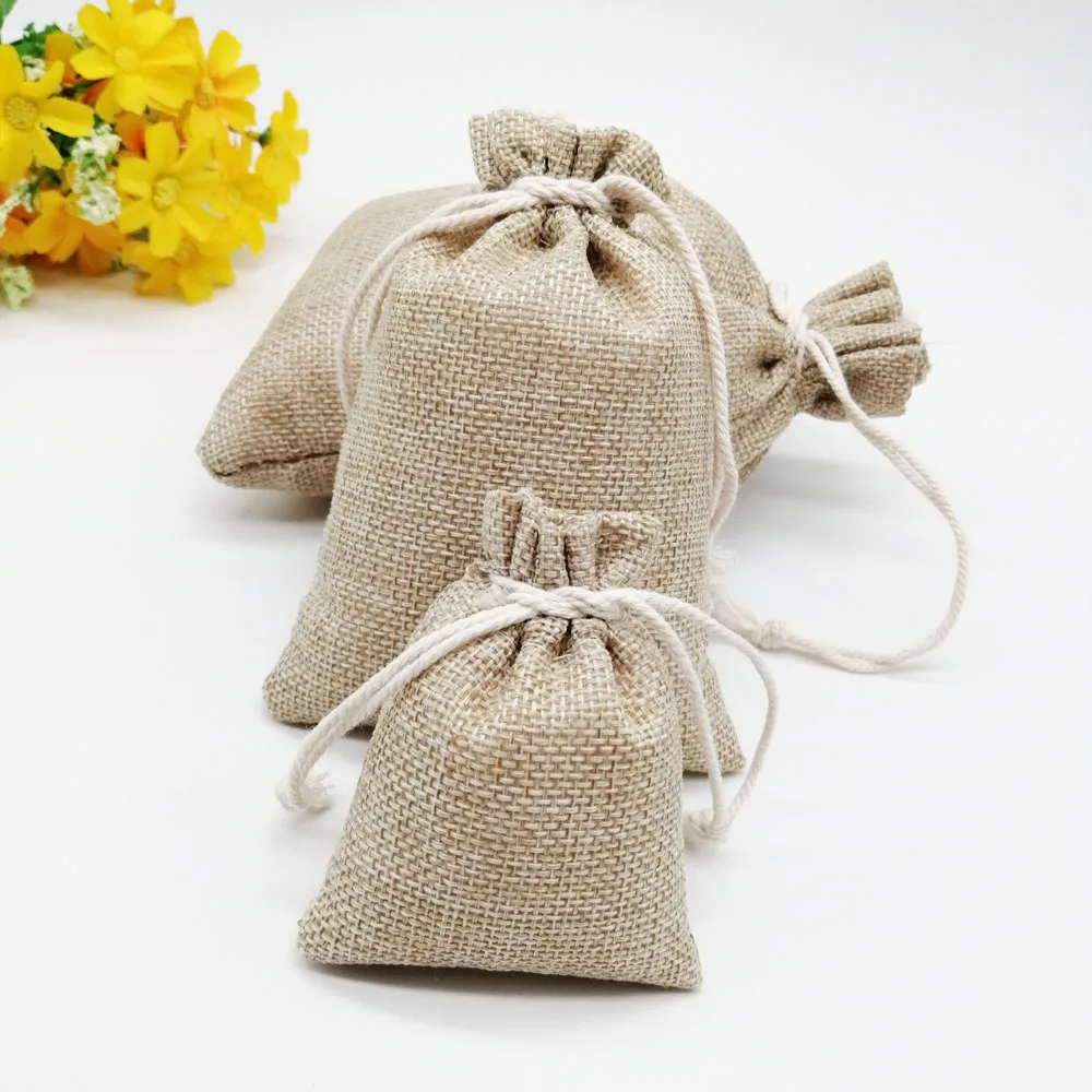 7x9cm saco de hessian de natal - Wedding Solution avaliação e preço