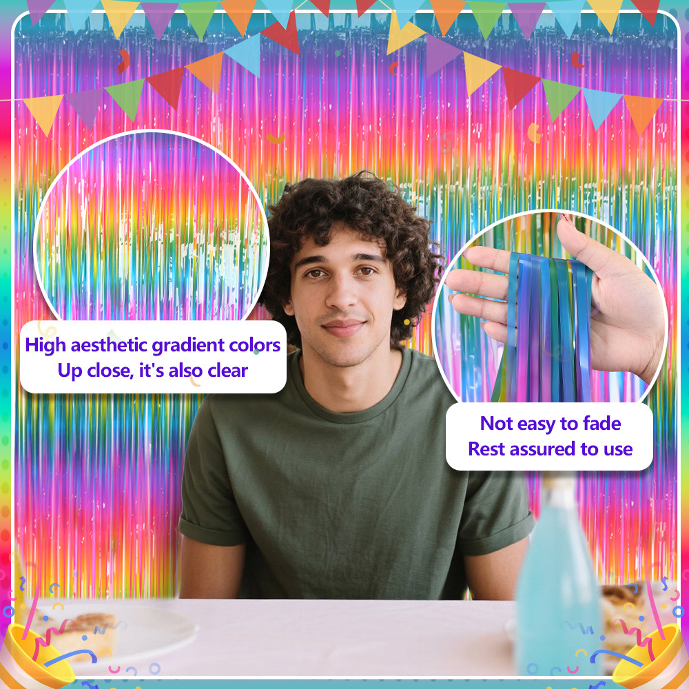 Cortina de Franjas de Papel Me - Wedding Backdrop Curtain avaliação e preço