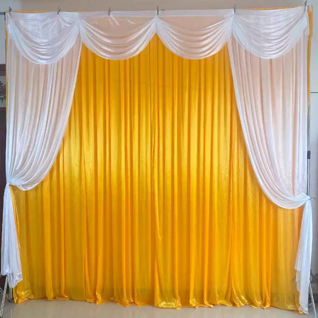 Cortina de Fundo em Seda Gelad - Wedding Backdrop Curtain avaliação e preço