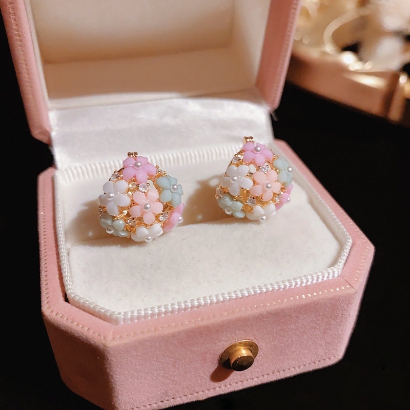 Moda zircão pérola flor cesta  - Wedding Hampers avaliação e preço