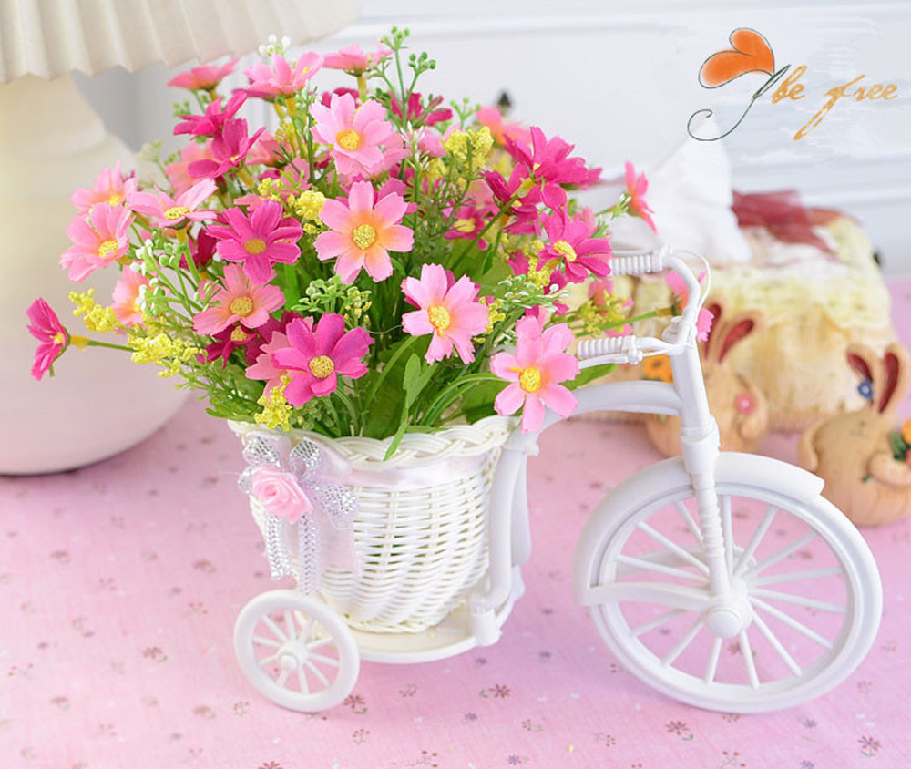 Bicicleta branca Cesta Decorat - Wedding Hampers avaliação e preço