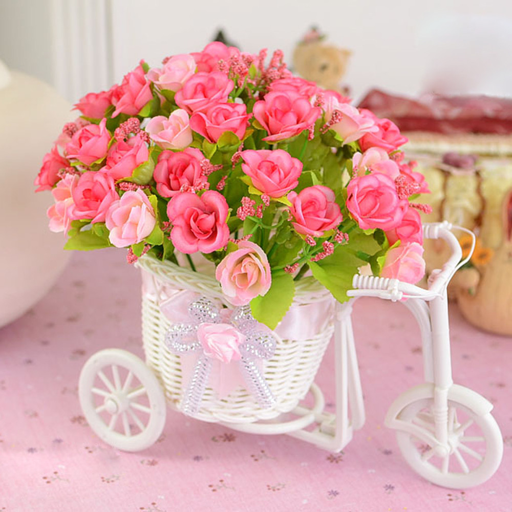 Bicicleta branca Cesta Decorat - Wedding Hampers avaliação e preço