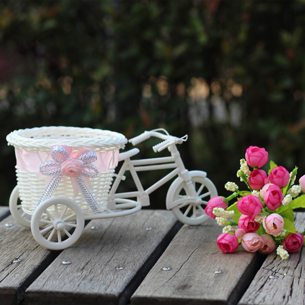 Bicicleta branca Cesta Decorat - Wedding Hampers avaliação e preço