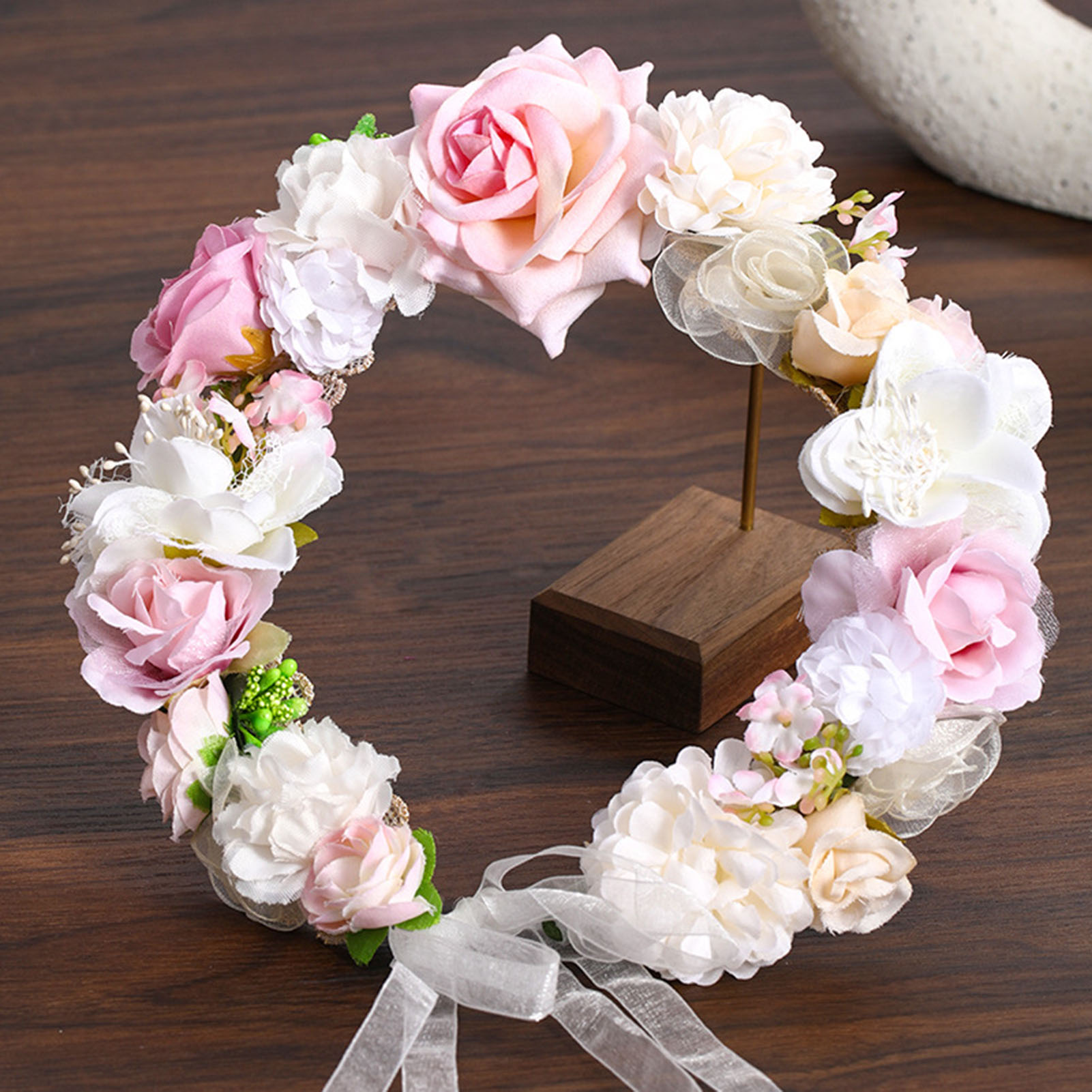 Coroa de Flores Artificial par - Wedding Arch Flower avaliação e preço
