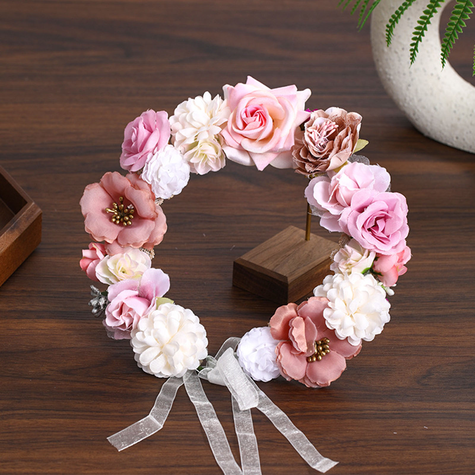 Coroa de Flores Artificial par - Wedding Arch Flower avaliação e preço