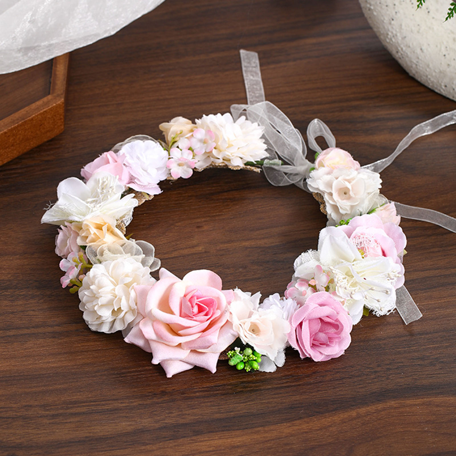 Coroa de Flores Artificial par - Wedding Arch Flower avaliação e preço