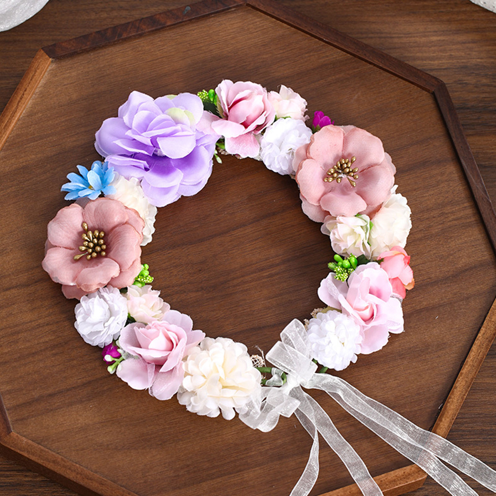 Coroa de Flores Artificial par - Wedding Arch Flower avaliação e preço