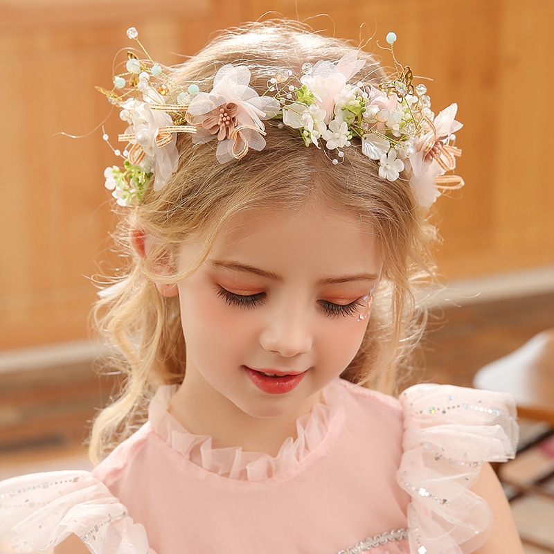 Tiara de Flores para Mulheres  - Wedding Arch Flower avaliação e preço