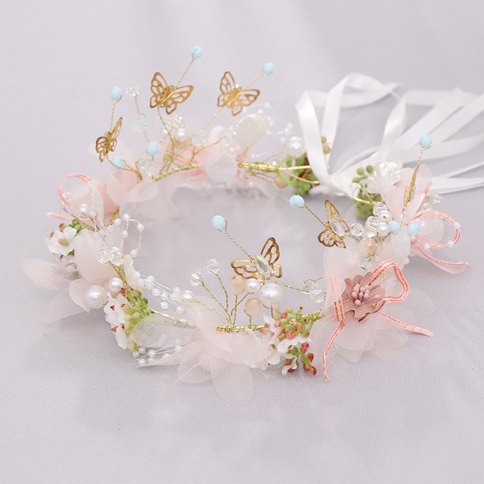 Tiara de Flores para Mulheres  - Wedding Arch Flower avaliação e preço