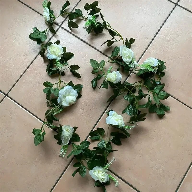 1 pçs 2.2m flor branca artific - Wedding Arch Flower avaliação e preço
