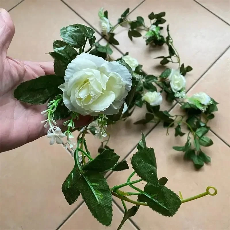 1 pçs 2.2m flor branca artific - Wedding Arch Flower avaliação e preço