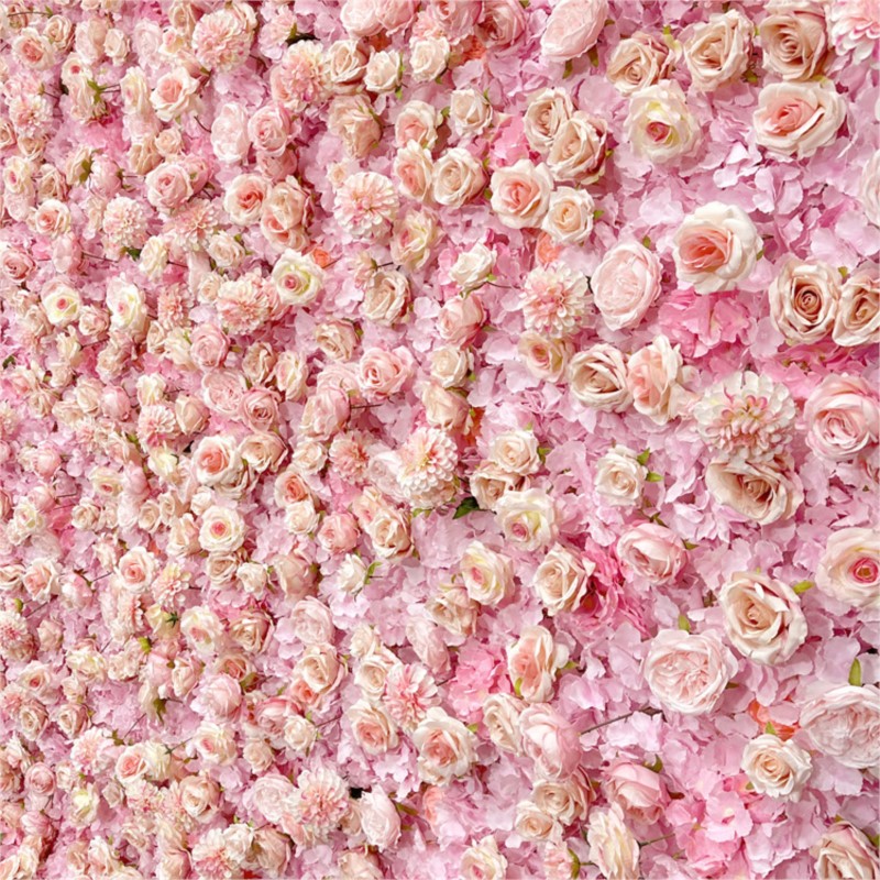 Uflower rosa hortênsia pano fl - Wedding Backdrop Curtain avaliação e preço